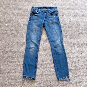 Women’s Mother Jeans.  The Looker Ankle Step Fray.